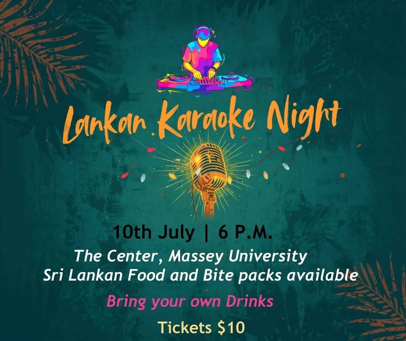 🎤 Lankan Karaoke & Dance Night 2026! ✨ — Palmerston North