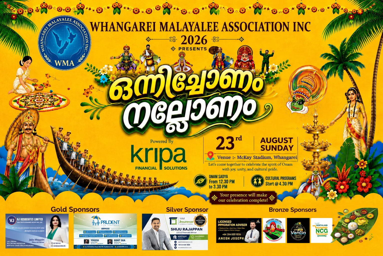 WMA Onnichonam Nallonam 2026 — WHANGAREI