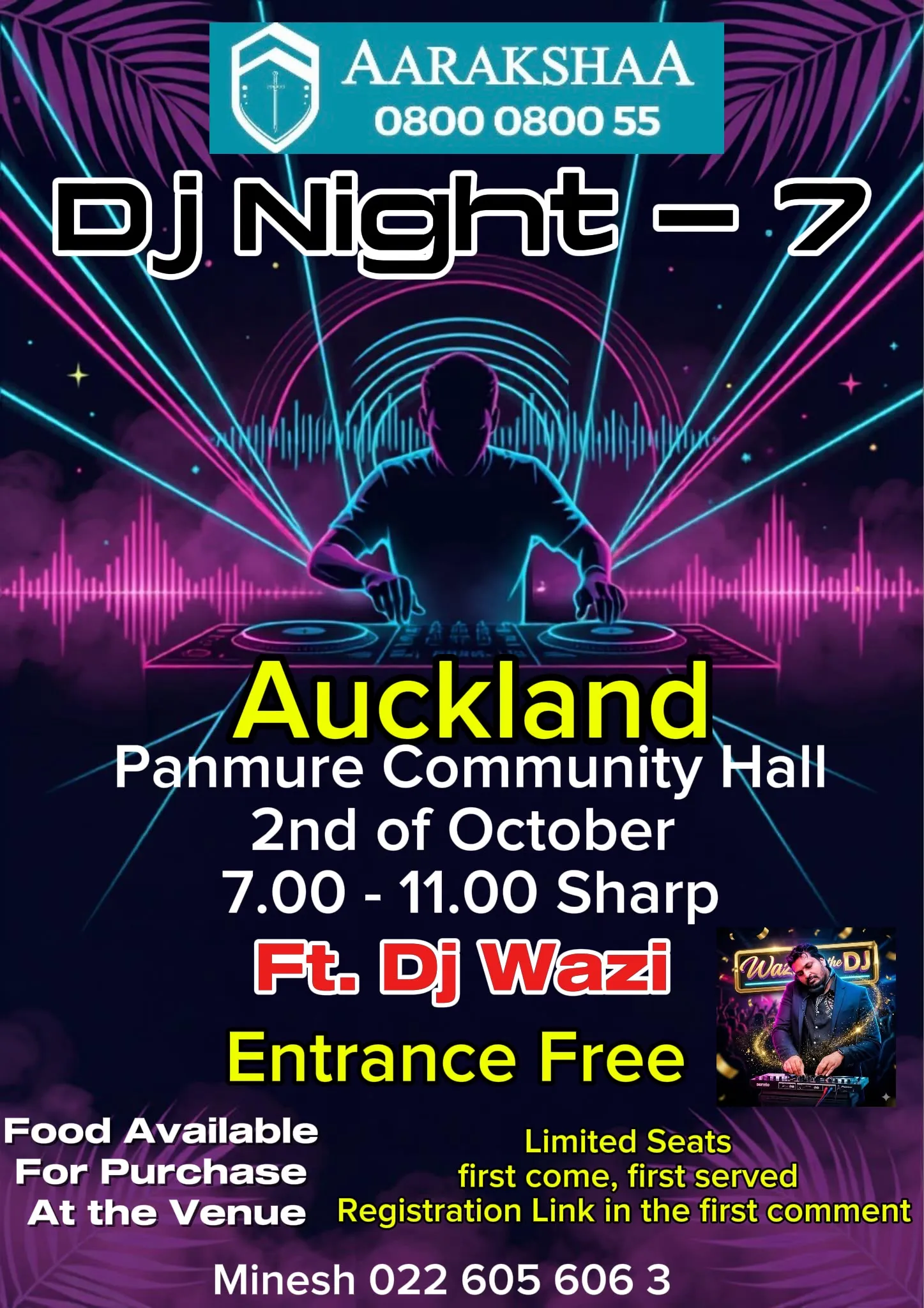 Aarakshaa Dj Night-7 — PANMURE COMMUNITY HALL